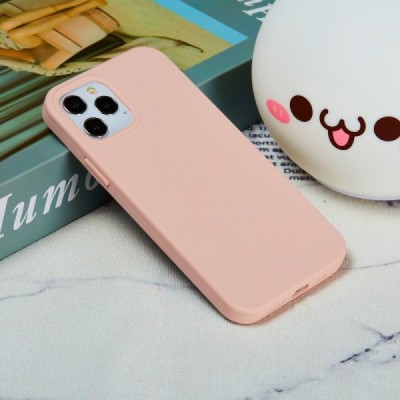 Твердый силиконовый чехол (TPU) для Apple iPhone 12 (12 Pro) - розовый | Vacins.lv
