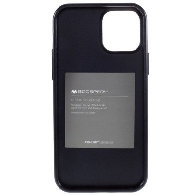 Apple iPhone 12 (12 Pro) Mercury твердый силиконовый чехол (TPU) - чёрный | Vacins.lv