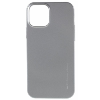 Apple iPhone 12 (12 Pro) Mercury pelēks cieta silikona (TPU) apvalks | Vacins.lv
