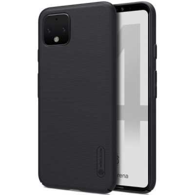 Google Pixel 4 Nillkin Frosted Shield melns plastmasas futrālis | Vacins.lv