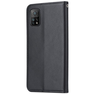Роскошный кожаный чехол-книжка ''Comma" Xiaomi Mi 10T (Mi 10T Pro) черный | Vacins.lv