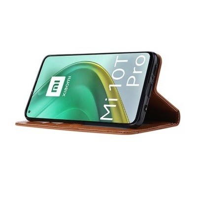 Роскошный кожаный чехол-книжка ''Comma" Xiaomi Mi 10T (Mi 10T Pro) черный | Vacins.lv