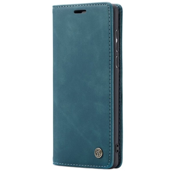 Кожиный чехол-книжка "CaseMe" Retro - зелёный (Galaxy A71)