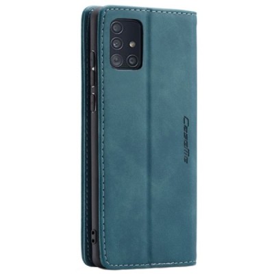 Samsung Galaxy A71 (A715) CaseMe Retro открываемый, зелёного цвета, кожаный чехол – книжка | Vacins.lv