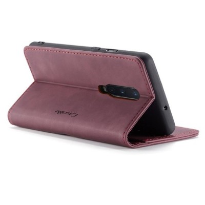 OnePlus 8 CaseMe Retro открываемый, бордогово цвета, кожаный чехол – книжка | Vacins.lv