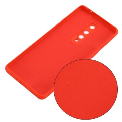 OnePlus 8 Shell cieta silikona (TPU) sarkans apvalks | vacins.lv