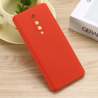 OnePlus 8 Shell cieta silikona (TPU) sarkans apvalks | vacins.lv