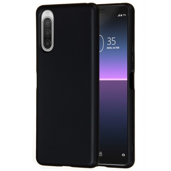 Твердый силиконовый чехол (TPU) „Shell“ - чёрный (Xperia 10 II)