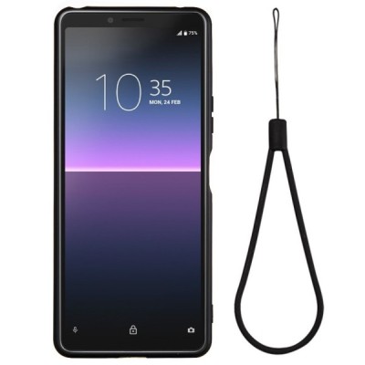 Sony Xperia 10 II Shell (TPU) твердый силиконовый чехол - чёрный | Vacins.lv