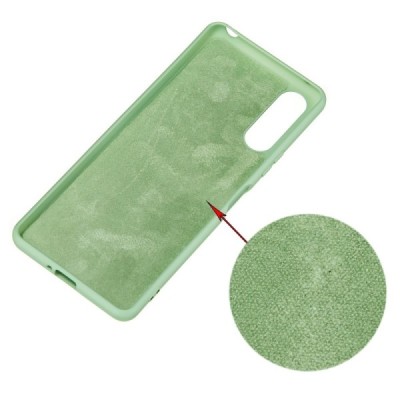 Sony Xperia 10 II Shell cieta silikona (TPU) zaļš apvalks | Vacins.lv