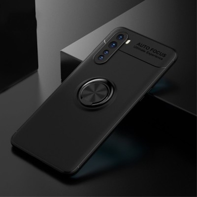 OnePlus Nord „FOCUS“ Kickstand твердый силиконовый (TPU) чехол - чёрный | Vacins.lv