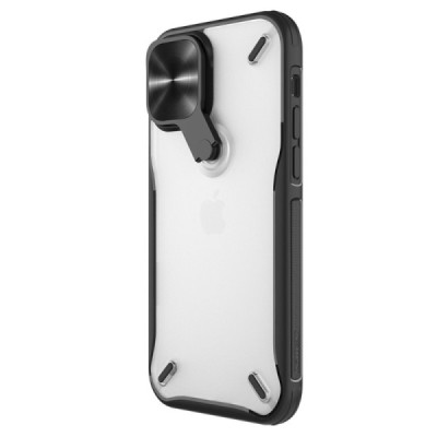 Apple iPhone 12 (12 Pro) „Nillkin“ CamShield Kickstand прозрачный чехол с защитой камеры | Vacins.lv