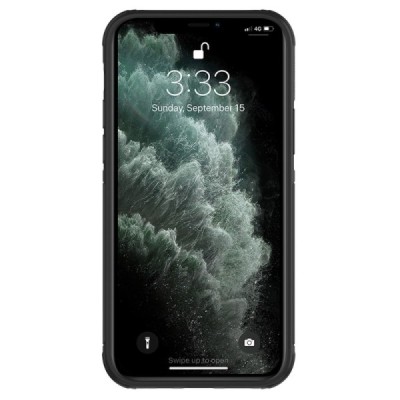 Apple iPhone 12 (12 Pro) „Nillkin“ CamShield Kickstand прозрачный чехол с защитой камеры | Vacins.lv