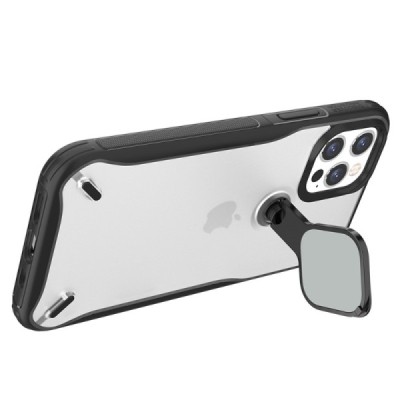 Apple iPhone 12 (12 Pro) „Nillkin“ CamShield Kickstand прозрачный чехол с защитой камеры | Vacins.lv