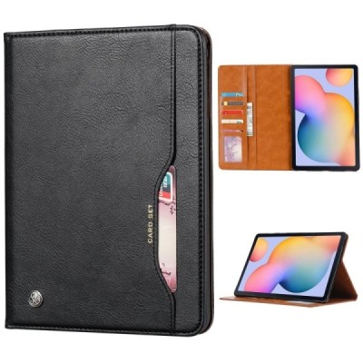 Greznais „Comma“ sērijas ādas atvērams melns Samsung Galaxy Tab A7 10.4 2020 (T505,T500) futrālis | Vacins.lv