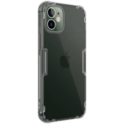 Apple iPhone 12 Mini Nillkin Nature тонкий серый силиконовый чехол | Vacins.lv