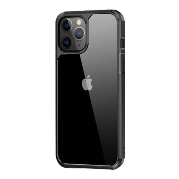 „IPAKY“ Combo чехол - прозрачный, чёрный (iPhone 12 / 12 Pro)