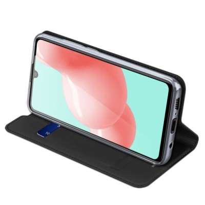 „Dux Ducis“ Skin серии Samsung Galaxy A41 (A415F) чёрный кожаный чехол-книжка | Vacins.lv