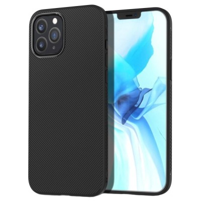 Apple iPhone 12 (12 Pro) Lenuo твердый силиконовый чехол из TPU чёрного цвета | Vacins.lv