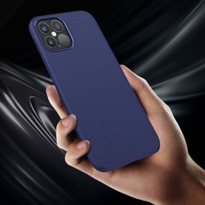 Apple iPhone 12 (12 Pro) Lenuo твердый силиконовый чехол из TPU синего цвета | Vacins.lv
