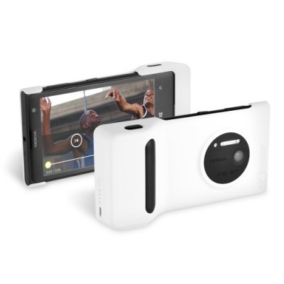 Oficiāls Nokia Lumia 1020 balts PD-95G apvalks ar iebūvētu akumulatoru / Vacins.lv