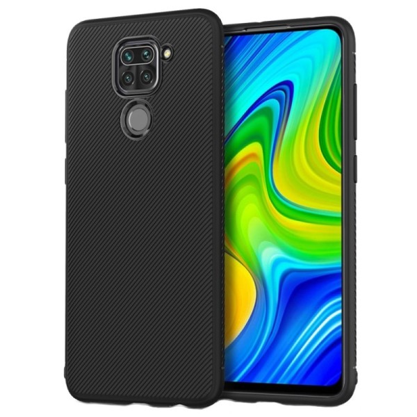 „Jazz“ твердый силиконовый (TPU) чехол - чёрный (Redmi Note 9)