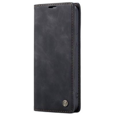 Apple iPhone 12 (12 Pro) CaseMe Retro открываемый, чёрного цвета, кожаный чехол – книжка | Vacins.lv