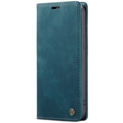 Apple iPhone 12 (12 Pro) CaseMe Retro открываемый, зелёного цвета, кожаный чехол – книжка | Vacins.lv