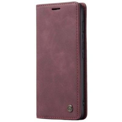 Samsung Galaxy A51 (A515F) CaseMe Retro открываемый, бордогово цвета, кожаный чехол – книжка | Vacins.lv