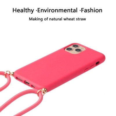 Apple iPhone 12 (12 Pro) Strap твердый силиконовый чехол из TPU розового цвета | Vacins.lv