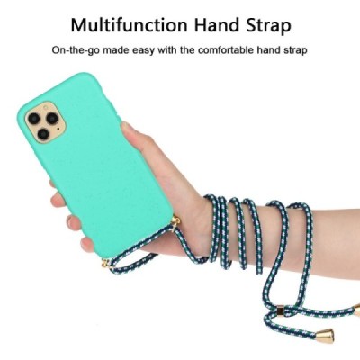 Apple iPhone 12 (12 Pro) Strap твердый силиконовый чехол из TPU мятного цвета | Vacins.lv