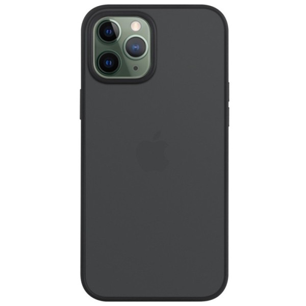 „Drop“ твердый силиконовый (TPU) чехол - чёрный (iPhone 12 / 12 Pro)