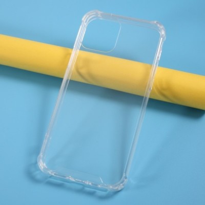 Apple iPhone 12 (12 Pro) усиленный защитный прозрачный твердый силиконовый чехол (TPU) | Vacins.lv