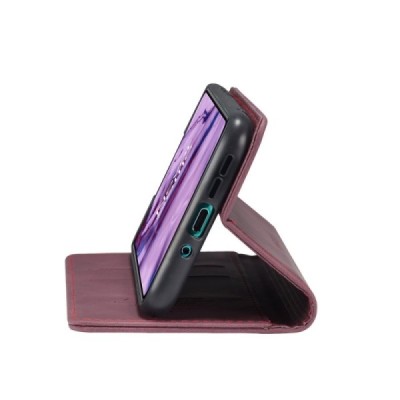 OnePlus Nord CaseMe Retro открываемый, бордогово цвета, кожаный чехол – книжка | Vacins.lv