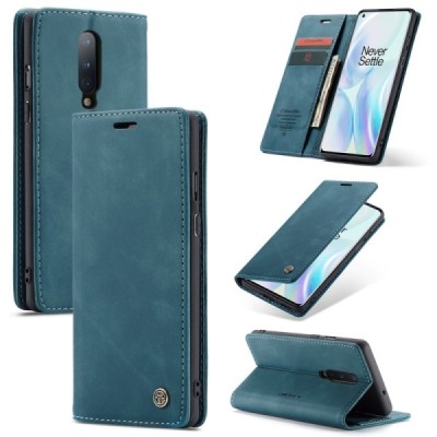 OnePlus 8 CaseMe Retro открываемый, зелёного цвета, кожаный чехол – книжка | Vacins.lv