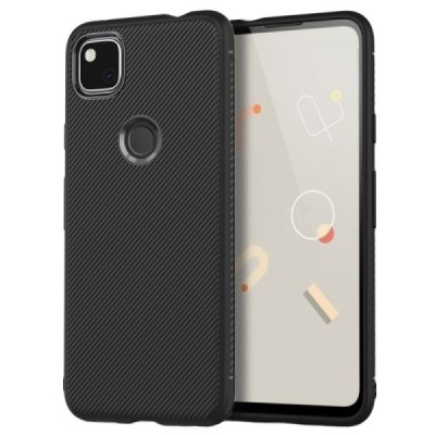 Google Pixel 4A „Jazz“ твердый силиконовый чехол (TPU) - чёрный | Vacins.lv