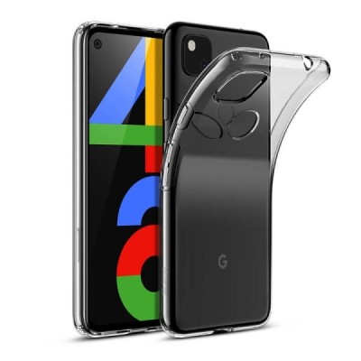 Google Pixel 4A твердый силиконовый (TPU) чехол прозрачный | Vacins.lv