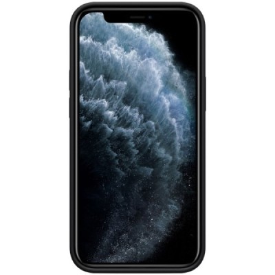 Apple iPhone 12 (12 Pro) "Nillkin" Flex Liquid Silicone чехол - чёрный | Vacins.lv