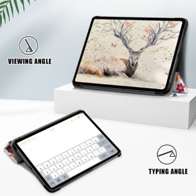 Apple iPad Air 4 10.9" (2020) atvēramais „Butterflies“ krāsains maciņš | Vacins.lv