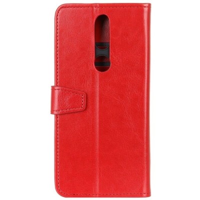 Nokia 2.4 открываемый красный кожаный чехол - книжка | Vacins.lv