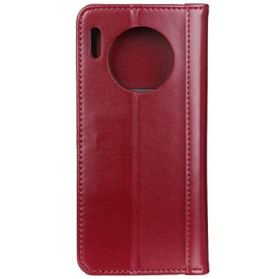 Nokia 8.3 „Split“ бордовый кожаный чехол-книжка | Vacins.lv