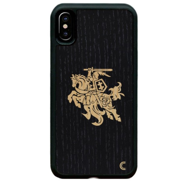 „Crafted Cover“ чехол из натурального дерева - чёрный Vytis (iPhone Xr)