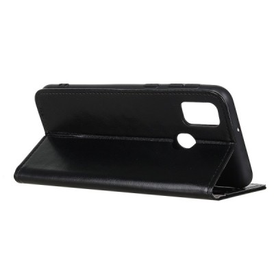 OnePlus Nord N100 открываемый чёрный кожаный чехол - книжка | Vacins.lv