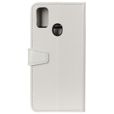 OnePlus Nord N100 открываемый белый кожаный чехол - книжка | Vacins.lv