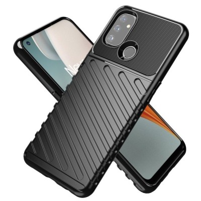 OnePlus Nord N100 твердый силиконовый чехол из TPU чёрного цвета | Vacins.lv