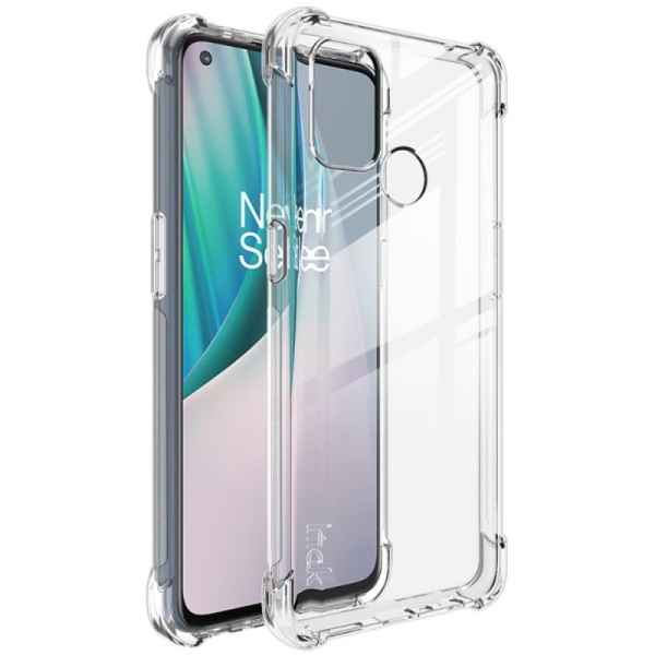 „Imak“ твердый силиконовый (TPU) чехол - прозрачный (OnePlus Nord N100)