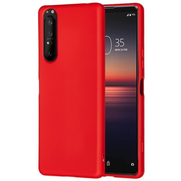 Твердый силиконовый чехол (TPU) „Shell“ - красный (Xperia 5 II)
