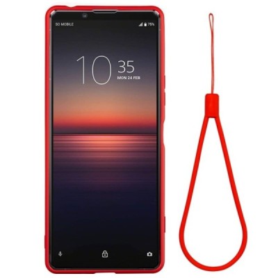 Sony Xperia 5 II Shell (TPU) твердый силиконовый чехол - красный | Vacins.lv