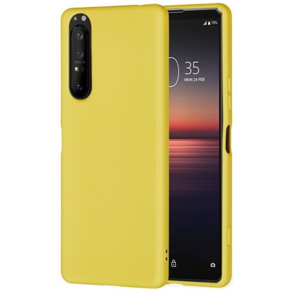 Твердый силиконовый чехол (TPU) „Shell“ - жёлтый (Xperia 5 II)