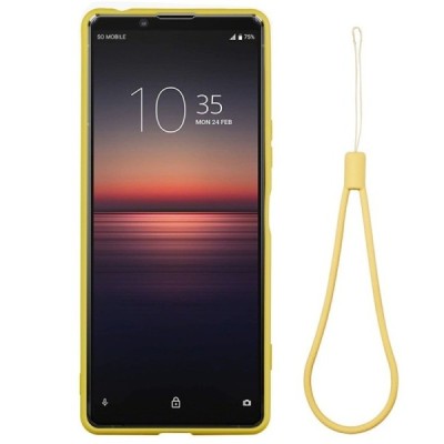 Sony Xperia 5 II Shell (TPU) твердый силиконовый чехол - жёлтый | Vacins.lv